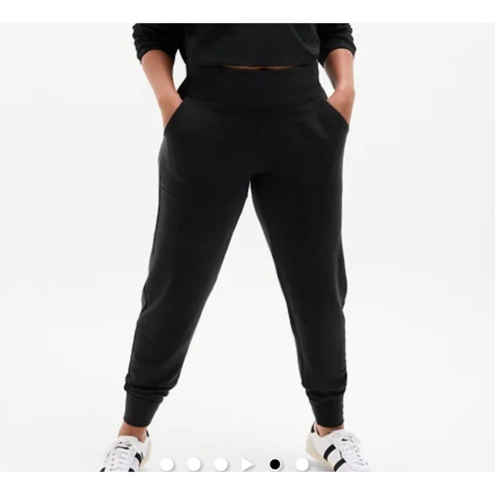 Lululemon Y2K Jogger Pants Womens 12 Loose Baggy‎ Pockets Jersey Comfort Black